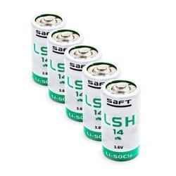 5 x Bateria litowa SAFT LSH14 / STD C 3,6V LiSOCl2 rozmiar C wysokoprądowa TLH-5920, SW-C01/FF, ER26500M, SL-770, SL-2770