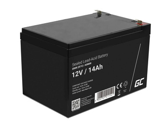 Akumulator Green Cell AGM08 12V 14Ah AGM bezobsługowy do systemu alarmowego kasy fiskalnej zabawki kosiarki