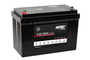 Akumulator Litowy NERBO N-LFP 150-12BL 12,8V 150Ah Li-FePO4 BMS do pracy cyklicznej