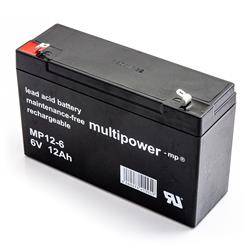 Akumulator Multipower MP12-6 6V 12Ah AGM bezobsłogowy