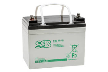 Akumulator SSB SBL 36-12i 12V 36Ah AGM bezobsługowy do pracy pracy buforowej
