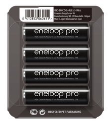 Akumulatorki Panasonic Eneloop PRO R06 AA 1,2V 2500mAh BK-3HCDE - 4 sztuki