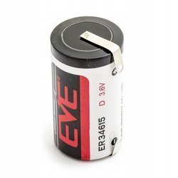 Bateria litowa EVE ER34615CNR, LS33600CNR z blaszkami 3,6V 19000mAh do ciepłomierza