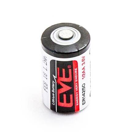 1 x Bateria litowa EVE ER14250 3,6V 1200mAh Li-SOCL2 1/2AA, SL-350, SL-750, SB-AA02, TL-2150, TL-4902, XL-050F