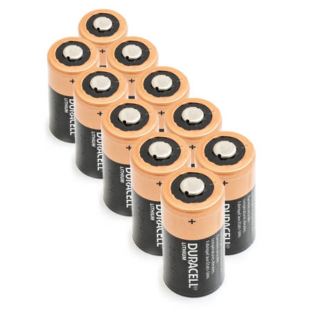 10 x Bateria Litowa Duracell 3V DL123A, K123LA, CR123, CR123A, EL123AP, EL123, CR17345