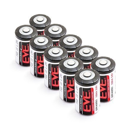 10 x Bateria litowa EVE ER14250S, ER 14250S 3,6V 1200mAh Li-SOCL2 1/2AA  ER1/2AA, SL-350, SL-750, TL-4902, LS14250