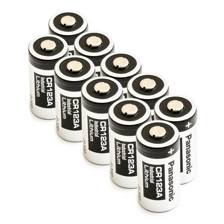 10 x Bateria litowa Panasonic 3V DL123A, K123LA, CR123, CR123A, EL123AP, EL123, CR17345
