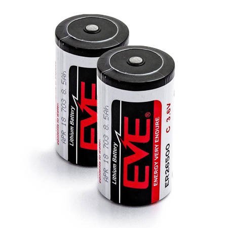2 x Bateria litowa EVE ER26500 3,6V 8500mAh - LiSOCL2 C, LS26500, SL-770, TL-2200, TL-4920, XL-140F