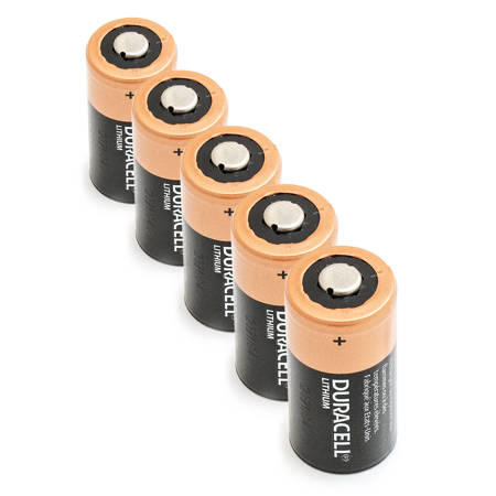 5 x Bateria Litowa Duracell 3V DL123A, K123LA, CR123, CR123A, EL123AP, EL123, CR17345