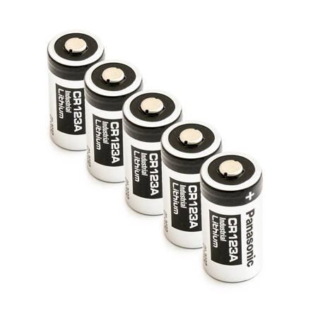 5 x Bateria litowa Panasonic 3V DL123A, K123LA, CR123, CR123A, EL123AP, EL123, CR17345
