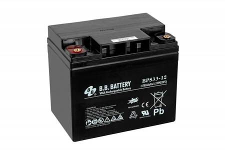 Akumulator AGM B.B. Battery BPS 33-12 12V 33Ah do pracy buforowej bezobsługowy
