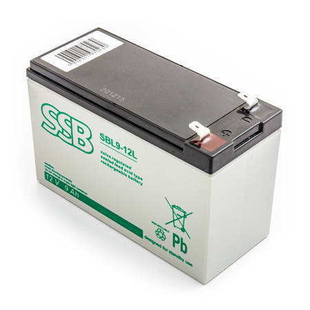 Akumulator AGM SSB SBL9-12 12V 9Ah do UPS APC, Ever, Fideltronik, Eaton Powerware
