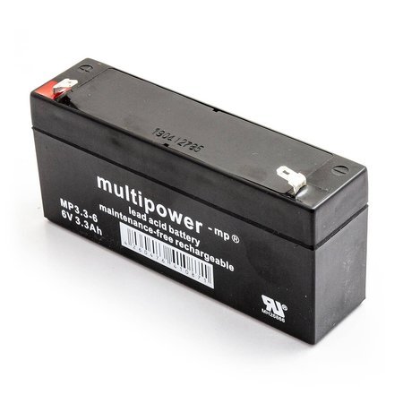 Akumulator Multipower MP3.3-6 6V 3,3Ah AGM bezobsłogowy