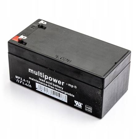 Akumulator Multipower MP3.4-12 12V 3,4Ah Vds AGM bezobsługowy