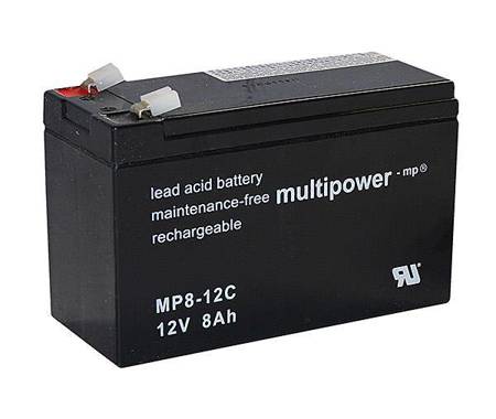 Akumulator Multipower MP8-12C 12V 8Ah AGM bezobsługowy do pracy cyklicznej