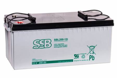 Akumulator SSB SBL 200-12i 12V 200Ah AGM bezobsługowy do pracy buforowej