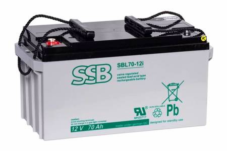 Akumulator SSB SBL 70-12i 12V 70Ah AGM bezobsługowy do pracy buforowej
