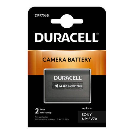 Bateria Duracell DR9706B 7,4V 1640mAh Li-Ion - Sony NP-FV30, NP-FV50, NP-FV70, NP-FV90