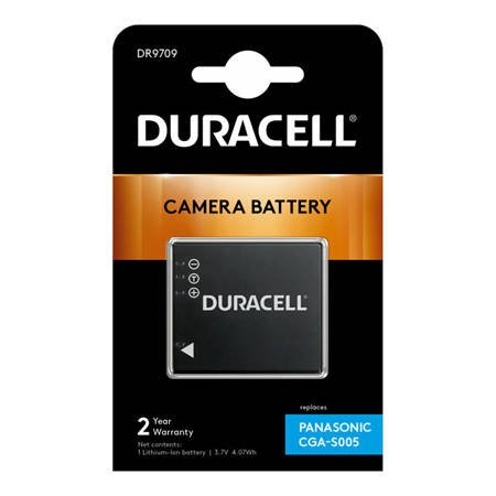 Bateria Duracell DR9709 3,7V 1050mAh Li-Ion - Panasonic CGA-S005, CGA-S005A, CGA-S005E, CGA-S005E/1B, DMW-BCC12