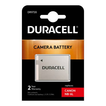 Bateria Duracell DR9720 3,7V 1000mAh Li-Ion - Canon NB-6L, NB-6LH, IXUS, PowerShot