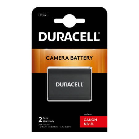 Bateria Duracell DRC2L 7,4V 700mAh Li-Ion Canon BP-2L5, BP-2LH, NB-2L, NB-2LH, Elura, IVIS, IXY, LEGRIA, Optura, PowerShot, VIXIA