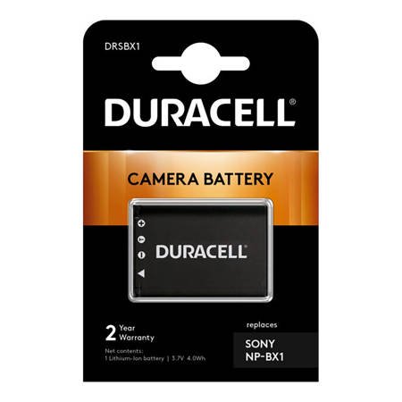 Bateria Duracell DRSBX1 3,7V 1090mAh Li-Ion - Sony NP-BX1, CYBER-SHOT, ACTION-CAM, HANDYCAM, MV1 Musik