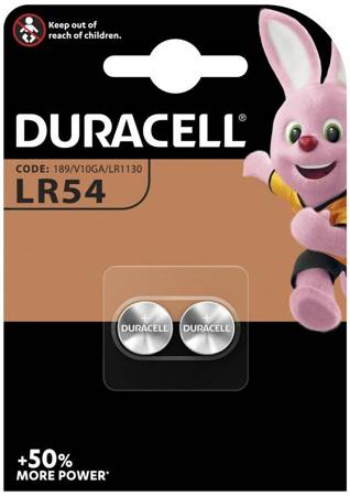 Bateria alkaliczna Duracell LR54, AG10, L1131, LR1130, 189, V10GA, RW89, D189 1,5V 2B