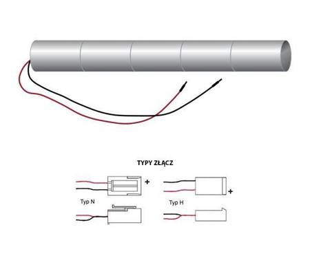 Bateria do systemów oświetlenia awaryjnego 6V 2.5Ah LAS-60-25-H