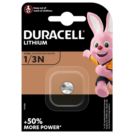 Bateria litowa Duracell K58L, CR1/3N, 1/3N, 2L76, DL1/3N, CR11108, 2LR76, U2L76 3V