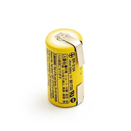 Bateria litowa Panasonic BR-2/3A z blaszkami 3V 1200mAh - C-2/3R8L, BR17335 , CR17335, CR17335SE