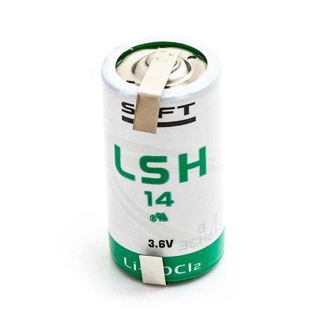 Bateria litowa SAFT LSH14CNR C 3,6V LiSOCl2 rozmiar C wysokoprądowa z blaszkami